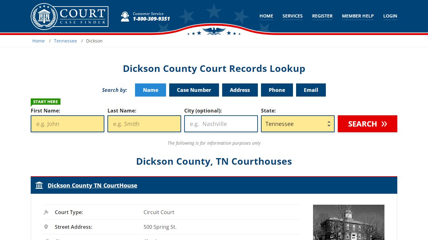 Dickson County Court Records | TN Case Lookup